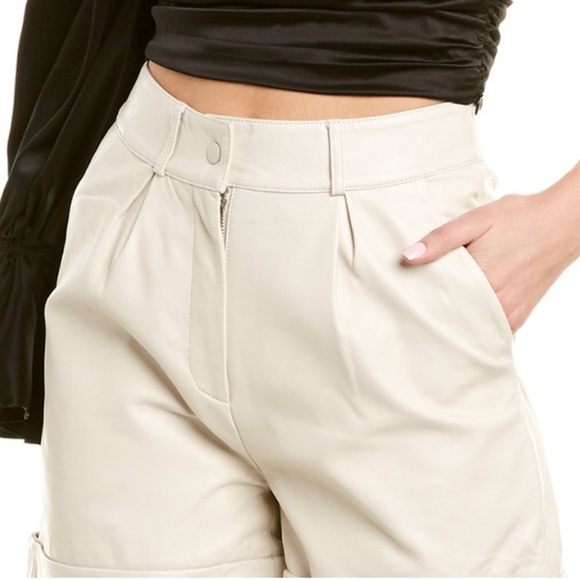 Retrofete Mila Leather Shorts Size M - Picture 13 of 16